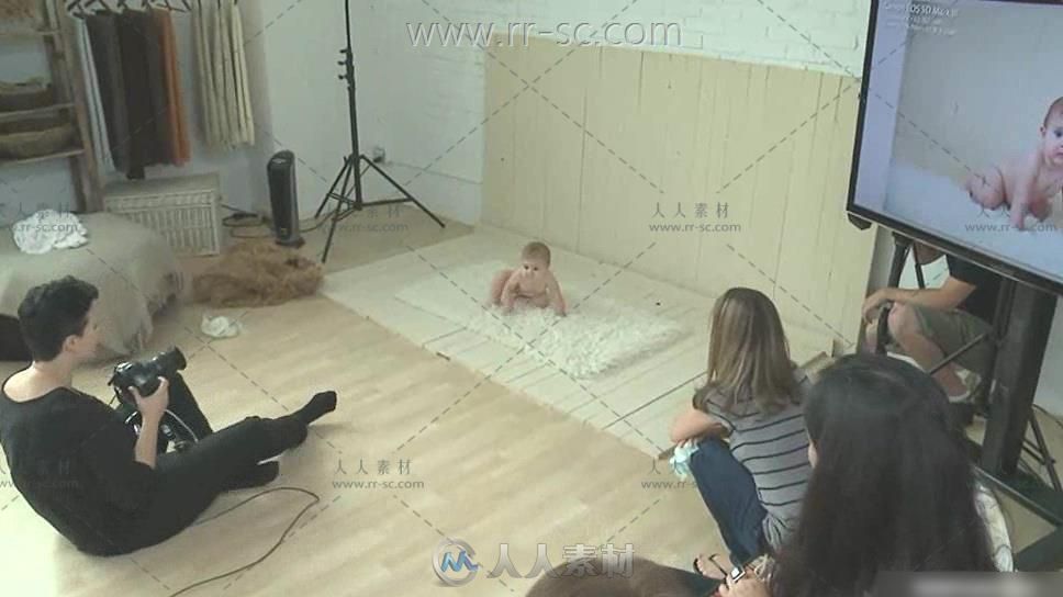 孕妇新生儿摄影布光视频教程