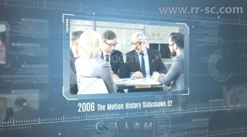 科技感企业时间轴展示公司发展历程宣传片视频包装AE模板Videohive The Motion His...