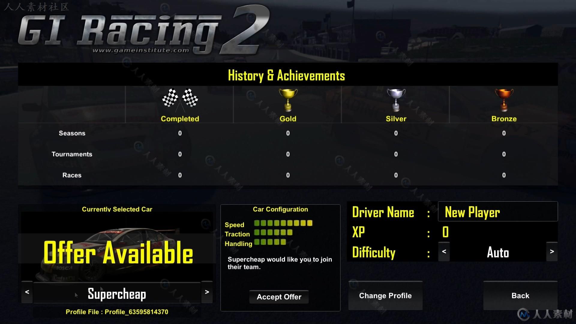 Unity超经典赛车游戏大师级完整实例制作视频教程 GAMEINSTITUTE GI RACING