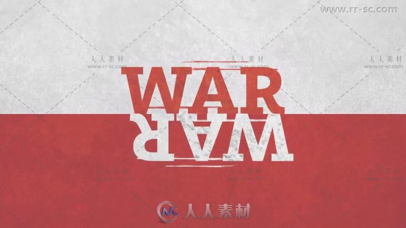 恐怖世界大战军事节目开场视频标题展示AE模板 Videohive War Titles Sequence 10...