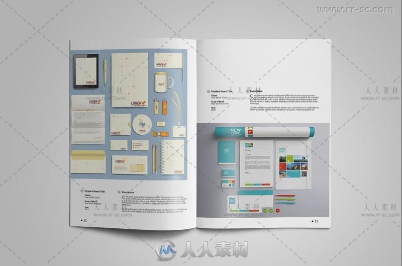 专业的图形设计师宣传手册indesign排版模板