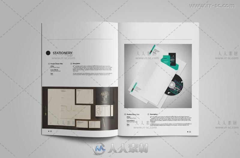 专业的图形设计师宣传手册indesign排版模板