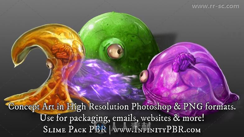 PBR飞行眼球怪物生物角色3D模型Unity游戏素材资源