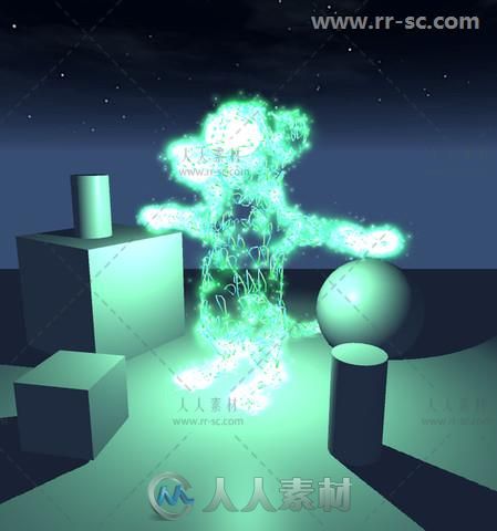 将视觉效果添加到3D模型粒子系统Unity游戏素材资源
