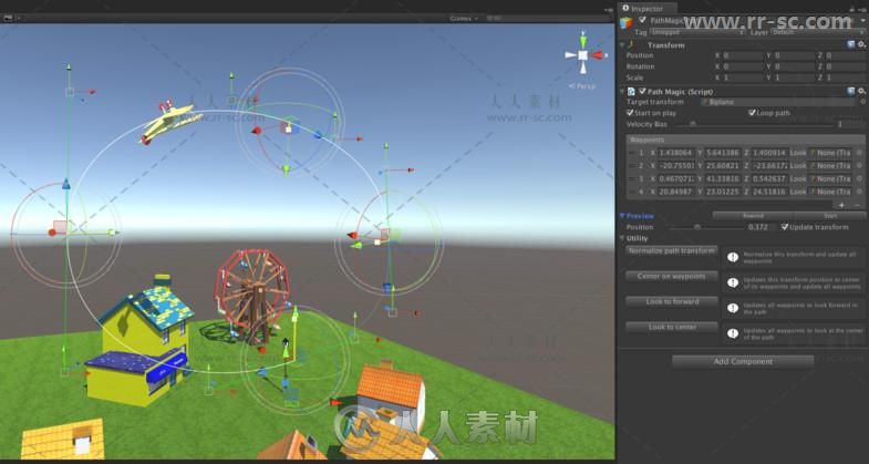 创建超级快速游戏路径动作编辑器扩充Unity游戏素材资源