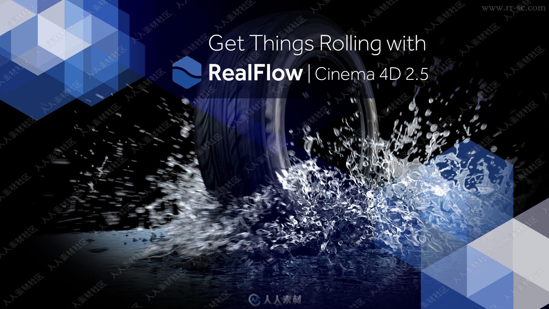 RealFlow流体动力学模拟C4D插件V2.5.2 Mac版