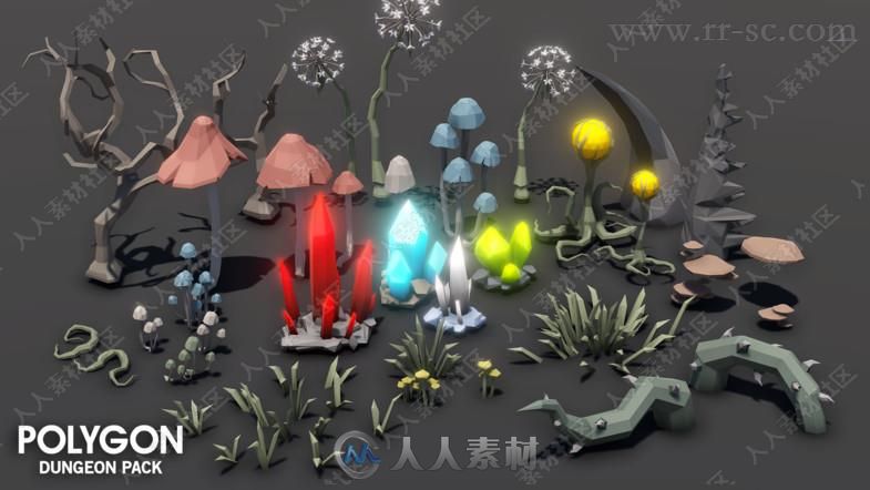 塞尔达传说风格角色道具环境场景3D模型合集Unity游戏素材资源