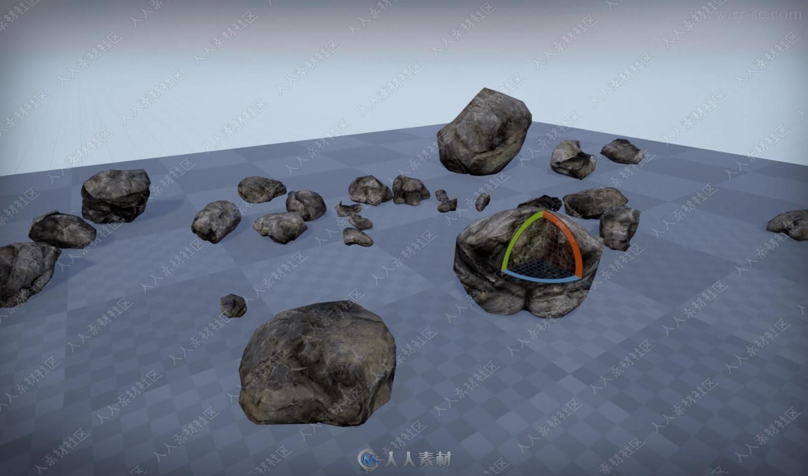 石头人角色动画UE4游戏素材资源