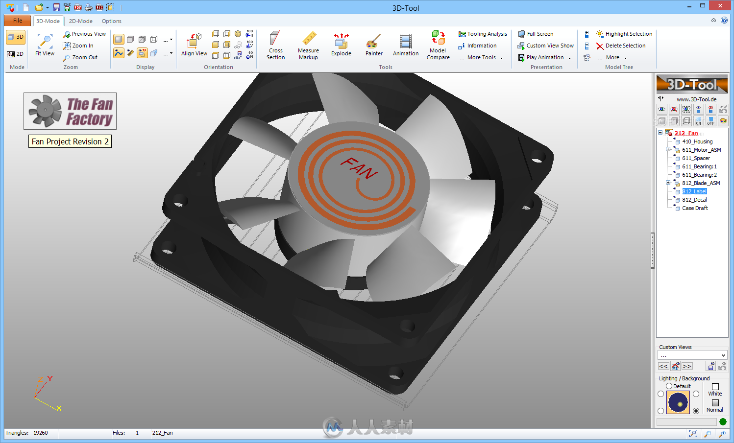 3D-Tool CAD浏览读取软件V13.11版
