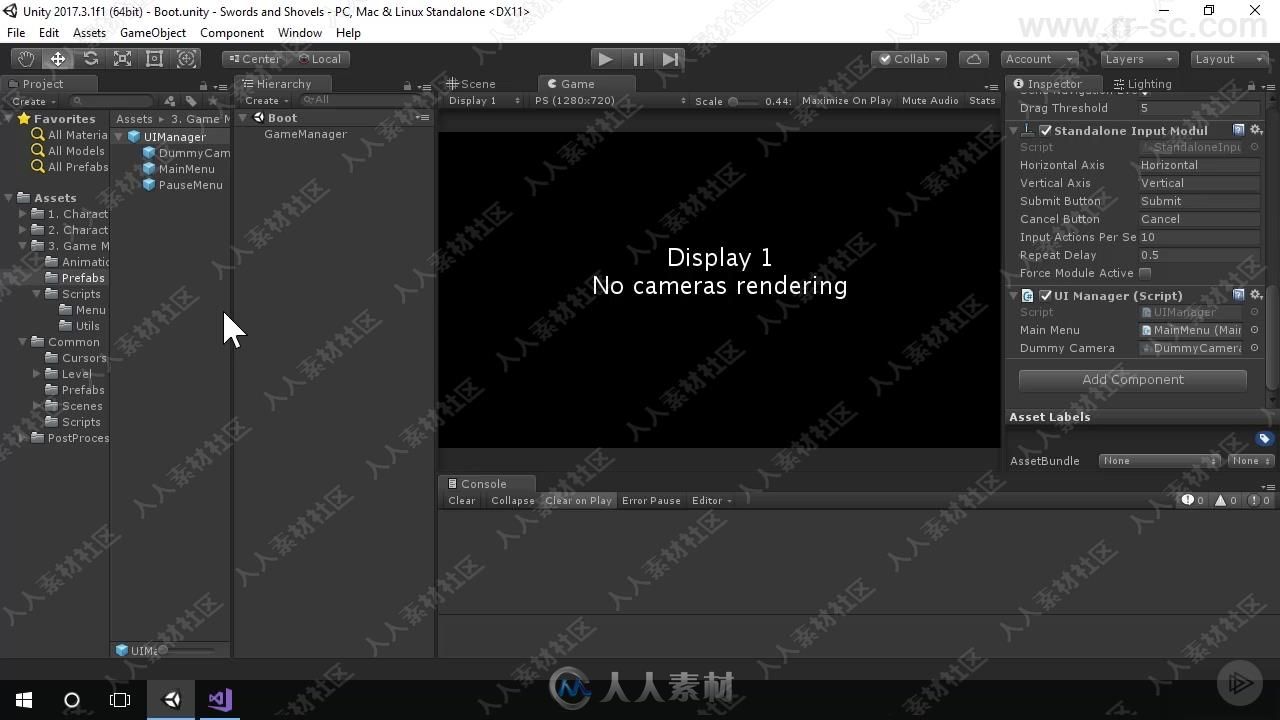 Unity游戏组建扩展系统管理编程技术视频教程