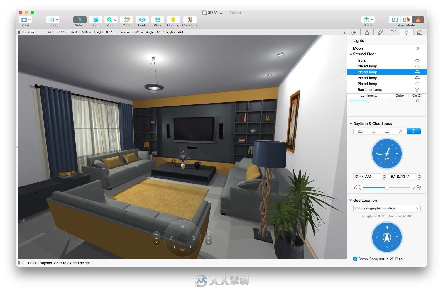 Live Home 3D室内设计软件V3.3.4 Mac版