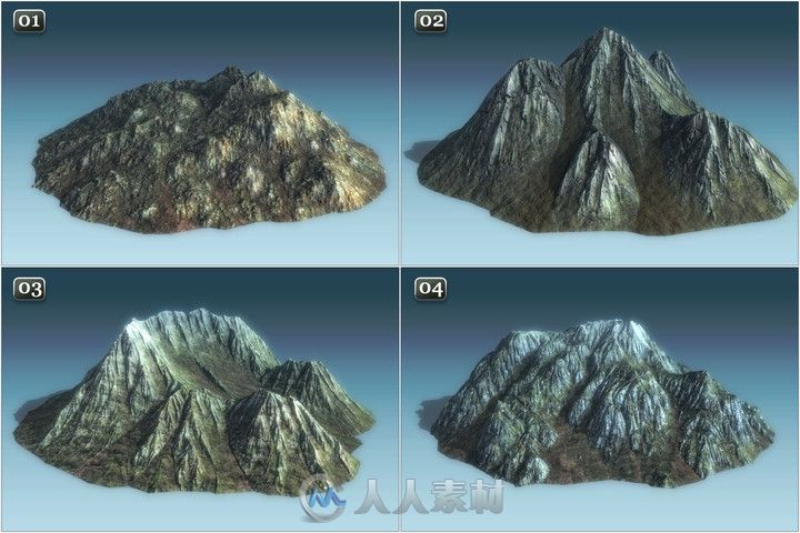 Unity山地模型-Background Mountains Pack