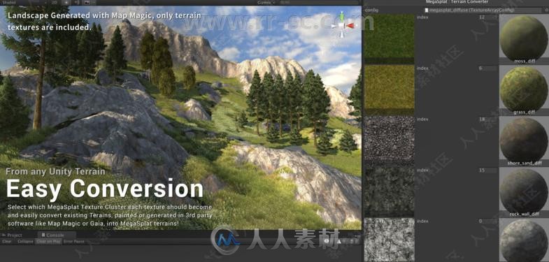崎岖陡峭沼泽地地形着色器工具Unity游戏素材资源