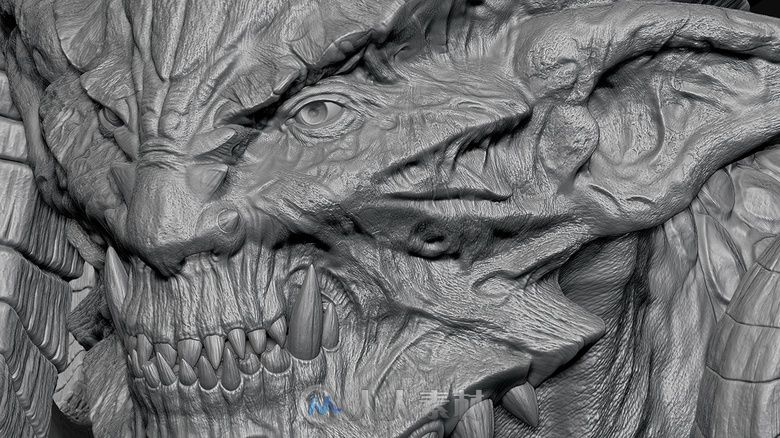 使用ZBrush雕刻恶魔半身模型并添加纹理的全过程解析 另附操作技巧提示
