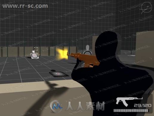 第三人称射击跑跳拾取瞄准武器整体项目Unity游戏素材资源