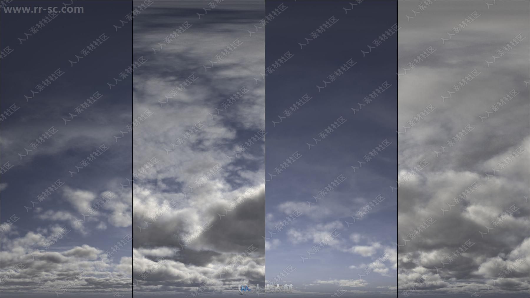 92组HDR天空云8K超高清全景图合集