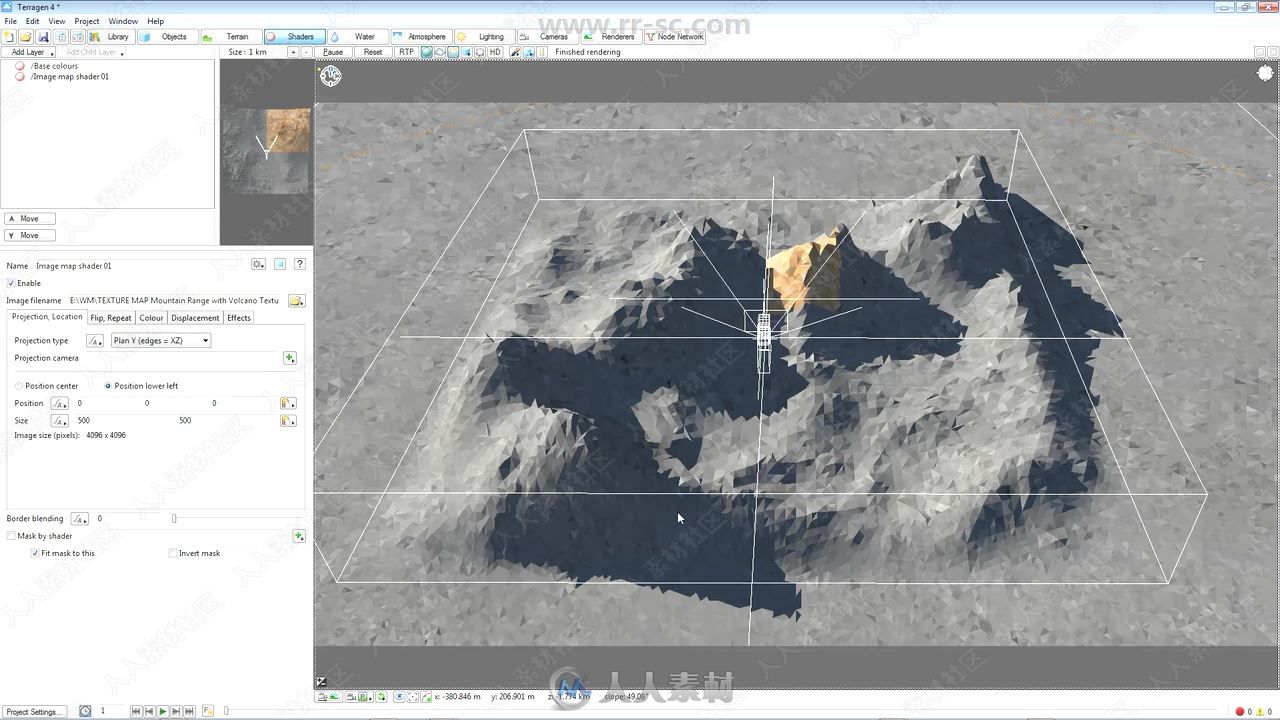 Terrain与其他3D软件制作地形纹理视频教程