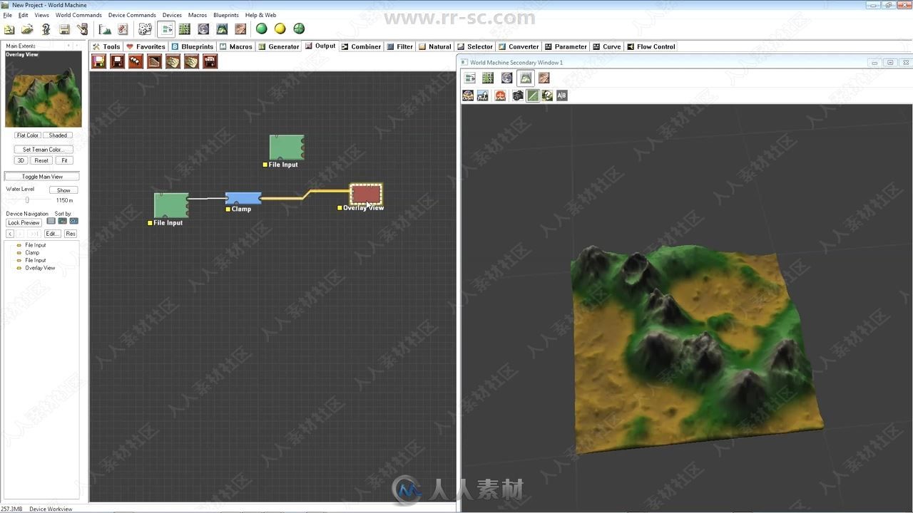 Terrain与其他3D软件制作地形纹理视频教程
