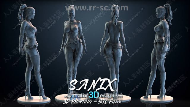 Malix3design Sanix影视游戏经典角色3D打印高精度3D模型合集