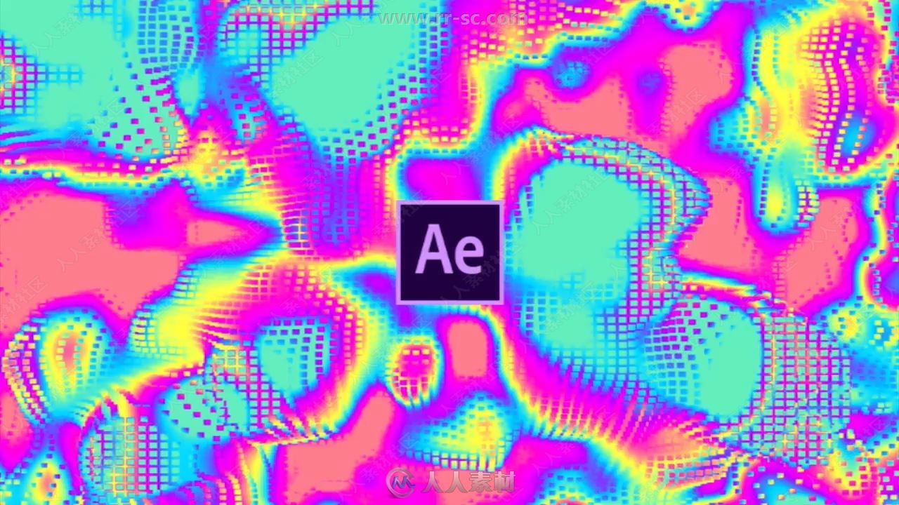 AE像素化艺术特效动画制作视频教程