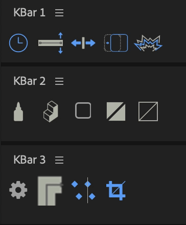 KBar灵活易用自定义UI工具栏AE脚本V3.1.1版