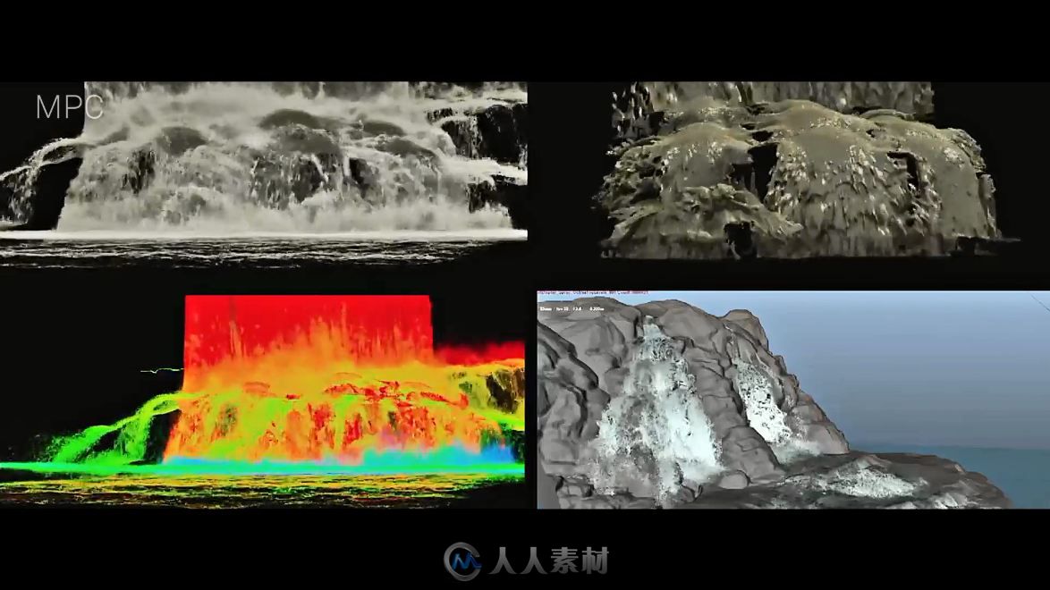 高级视觉特效技术总监Fabian Nowak 2019年度作品集赏析 流水模拟制作流程
