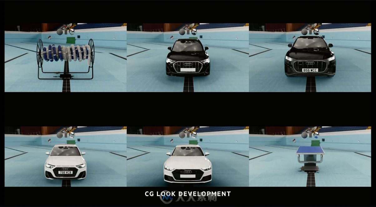 奥迪汽车广告片《Synchronised Swim》幕后制作解析视频 奥迪车开进泳池了