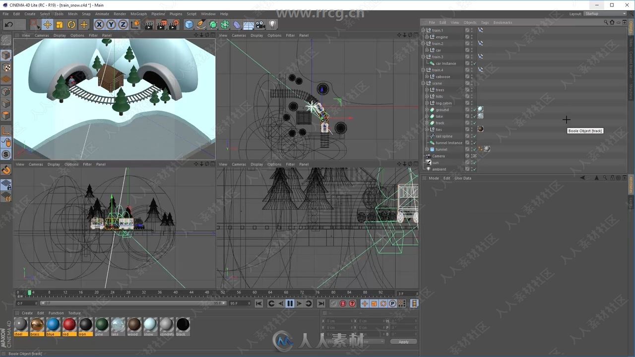 Cinema 4D小型动画场景实例制作视频教程