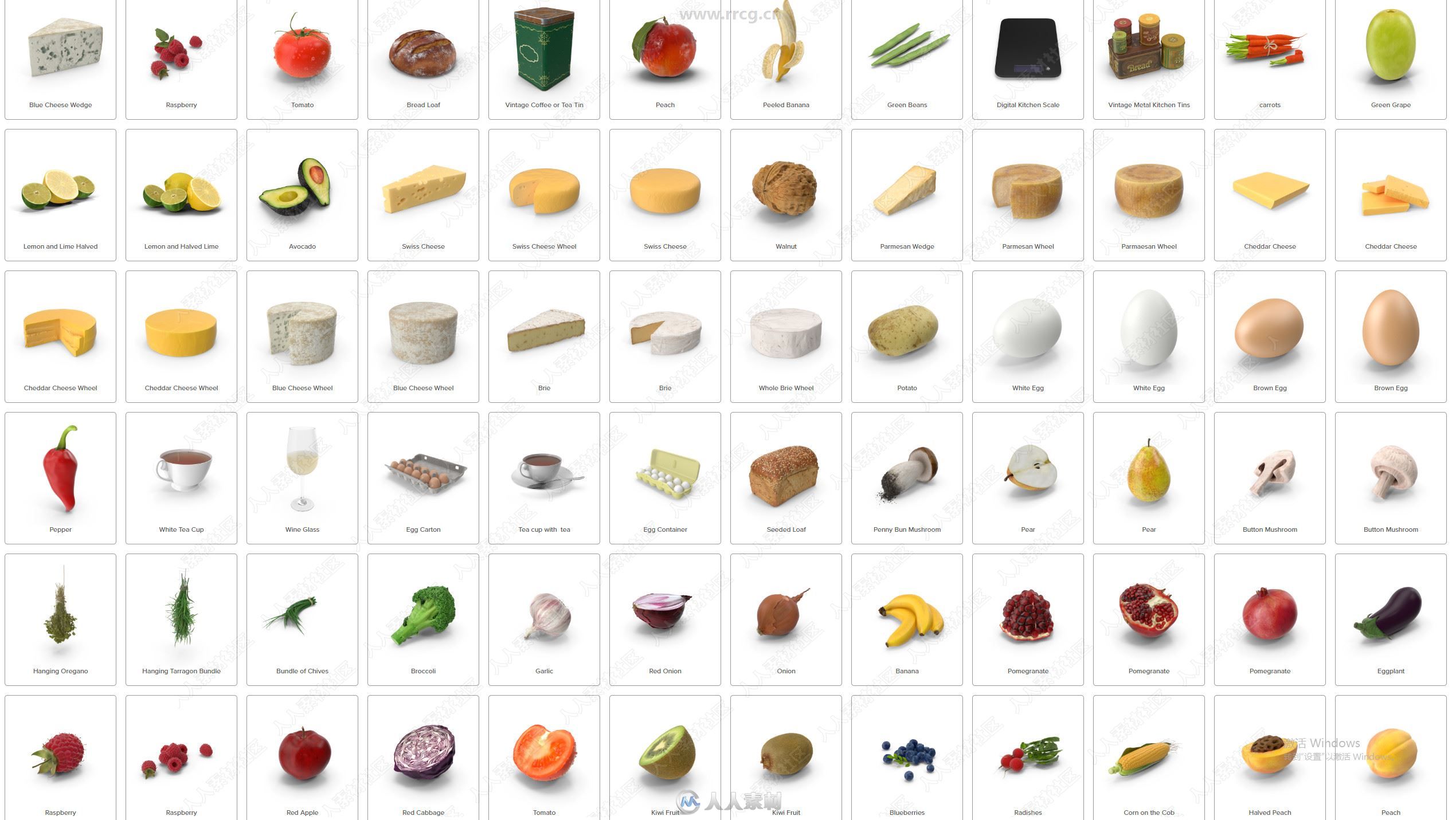160组蔬菜水果食物等健康饮食PSD模板合集