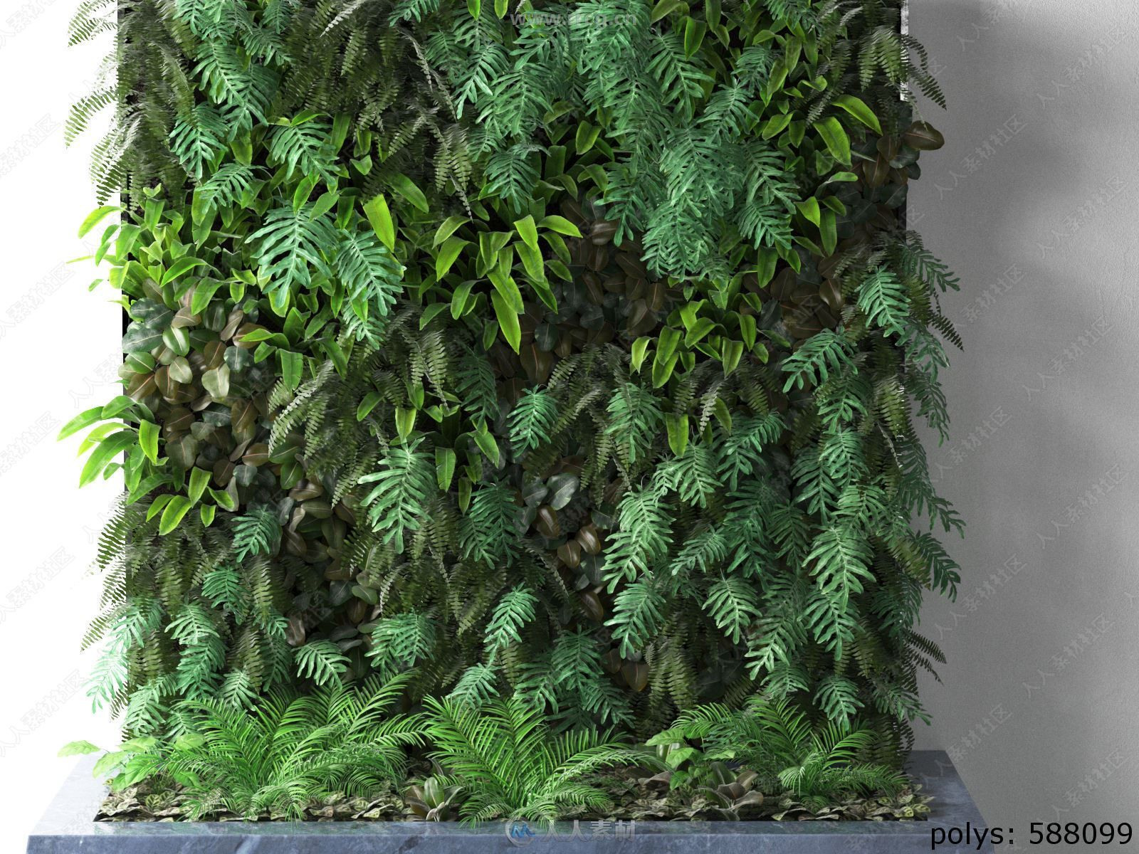 花园植被草木植物3D模型合集
