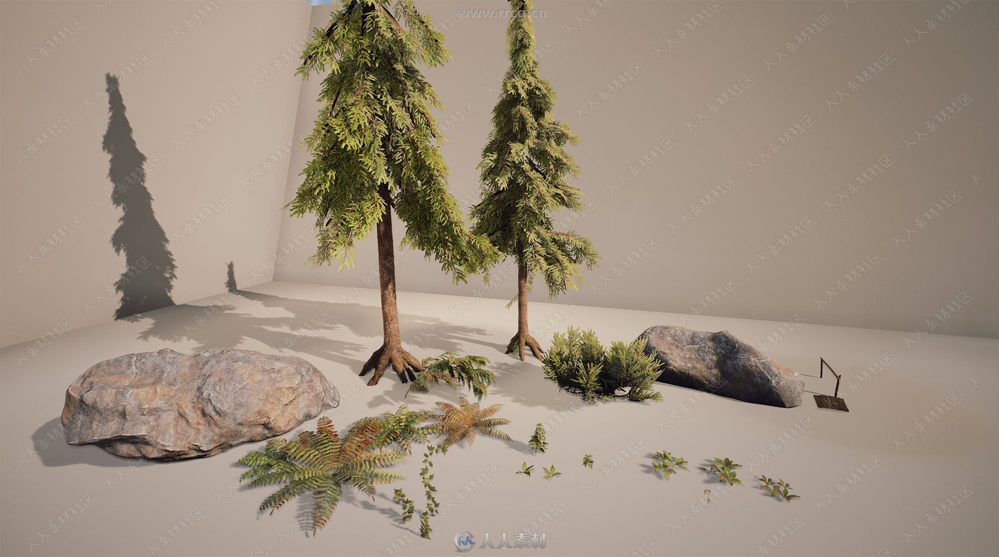 大型游戏植物植被森林环境场景制作视频教程