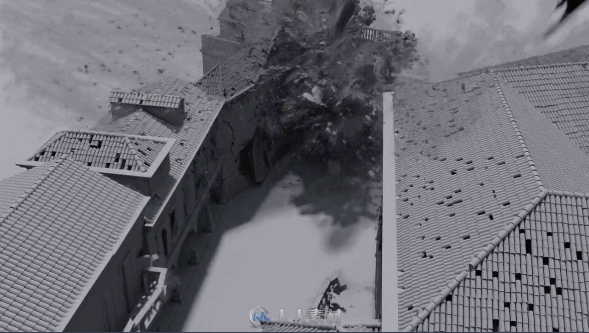 《权力的游戏（第8季）》视觉特效解析视频 建筑、坍塌、流体和火焰模拟的制作过程
