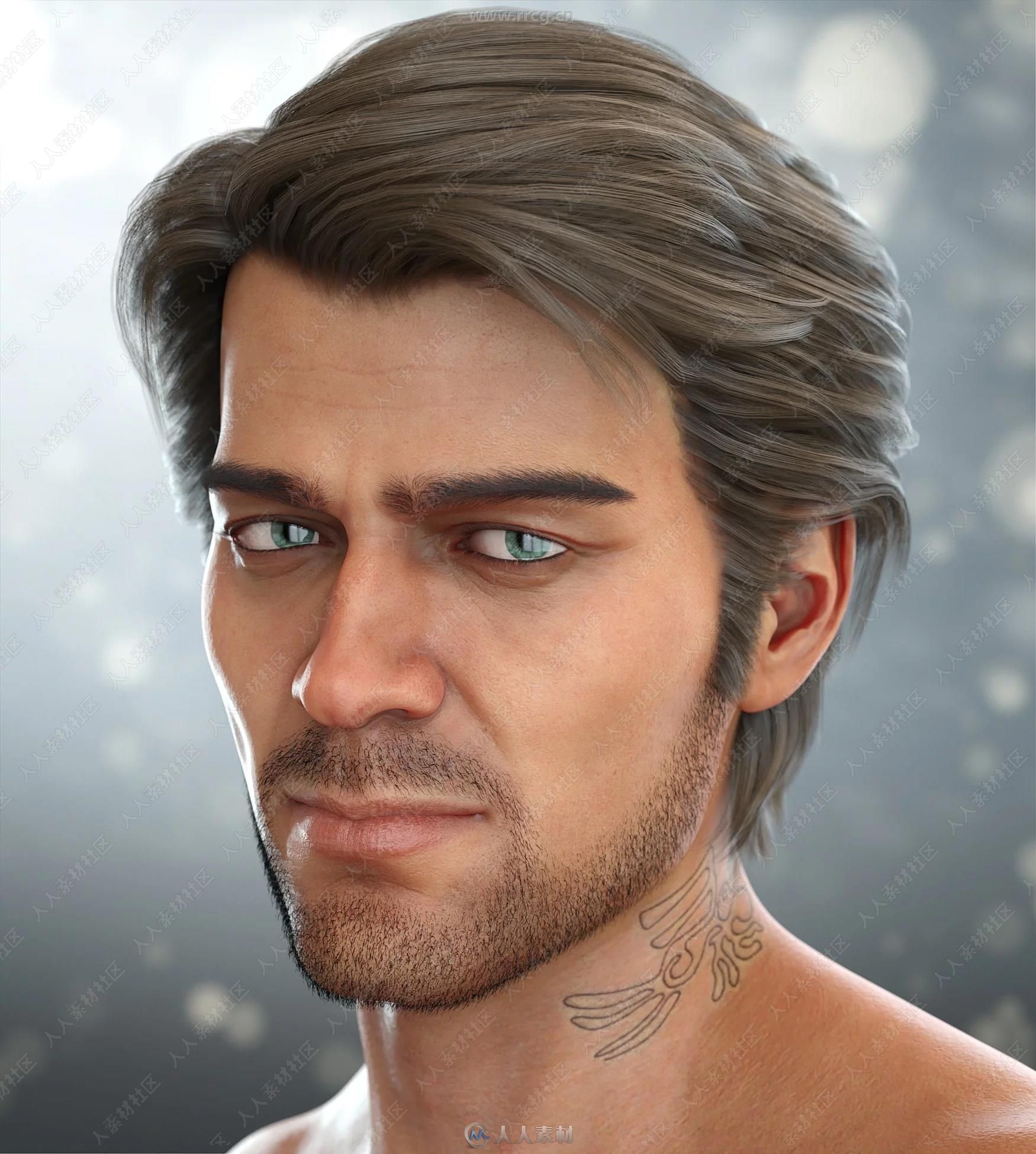 Diego 8 Pro英俊拉丁美洲男性角色3D模型合集