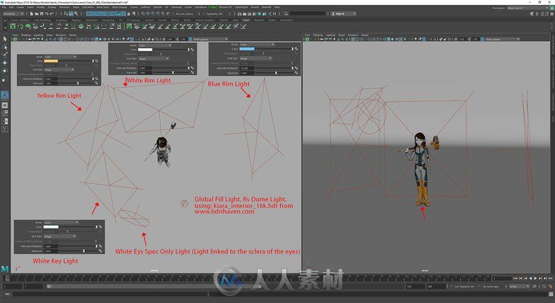 使用Maya和ZBrush软件创建超级英雄少女角色 从建模到最终渲染的全过程解析