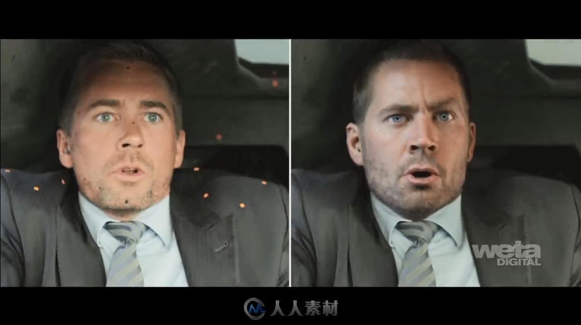 《速度与激情7》男主Brian O'Conner镜头视觉特效解析视频