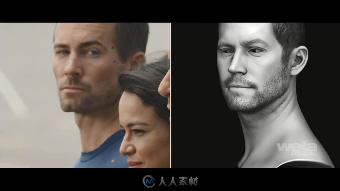 《速度与激情7》男主Brian O'Conner镜头视觉特效解析视频