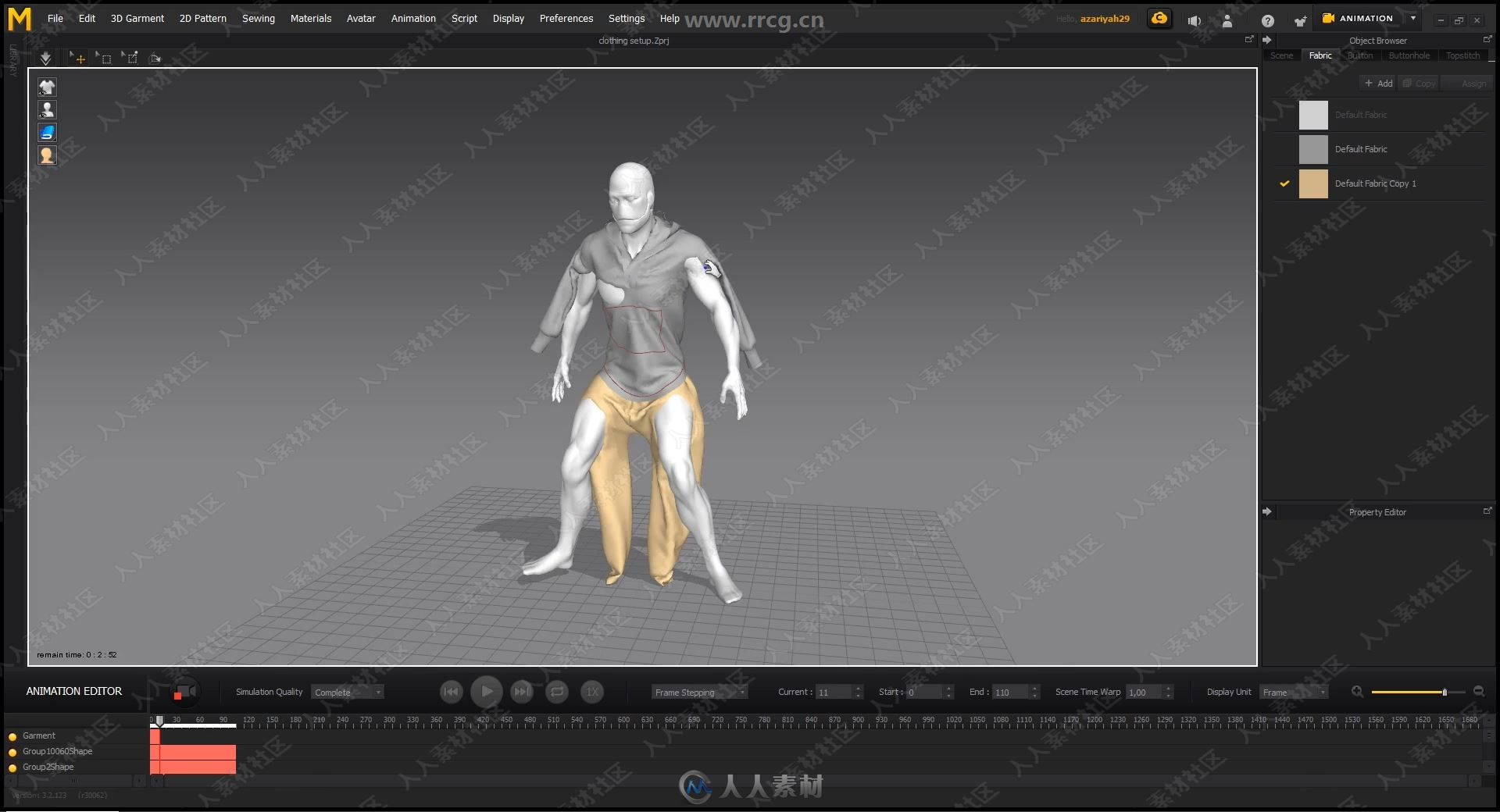MD与ncloth布料模拟动画工作流程视频教程