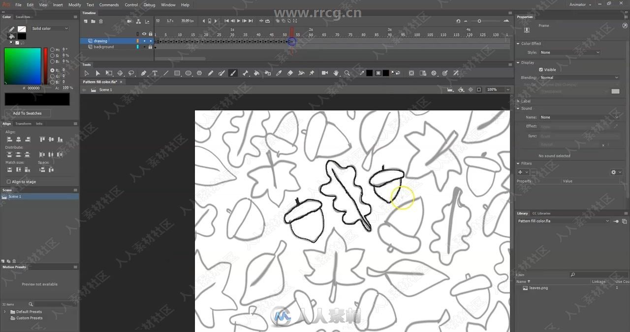 Adobe Animate动画绘制技术训练视频教程