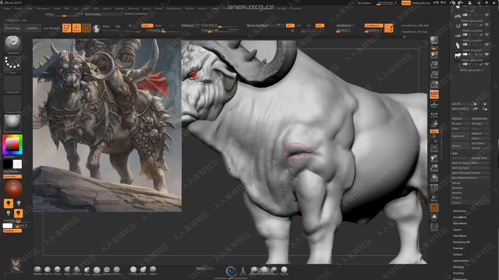ZBrush兽人战牛骑士数字雕刻实例制作视频教程