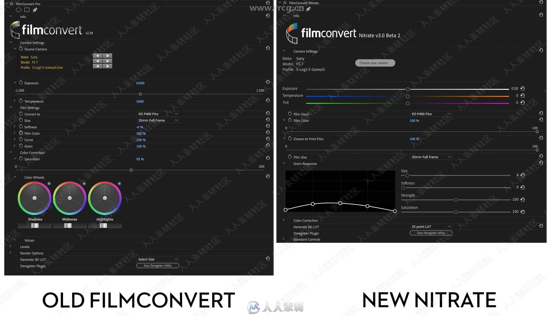 FilmConvert Nitrate色彩分级AE与PR插件V3.44版