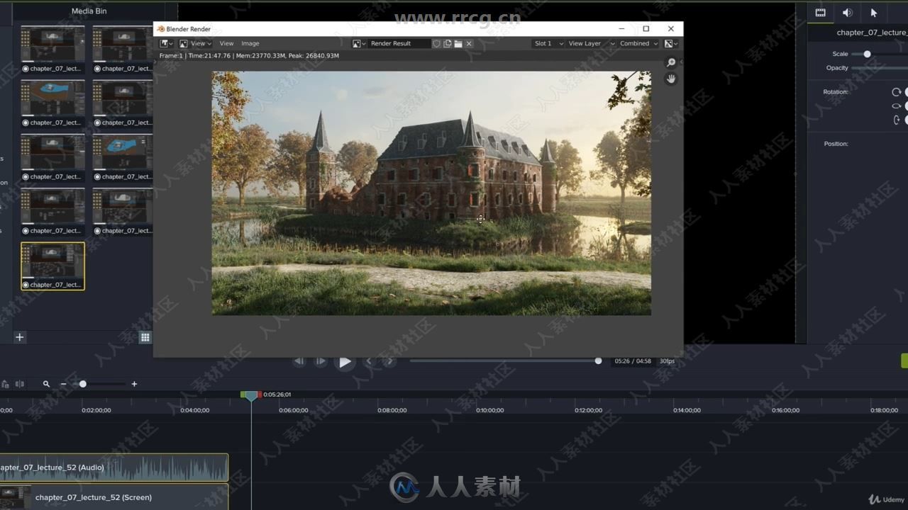 Blender大型环境场景制作工作流程视频教程
