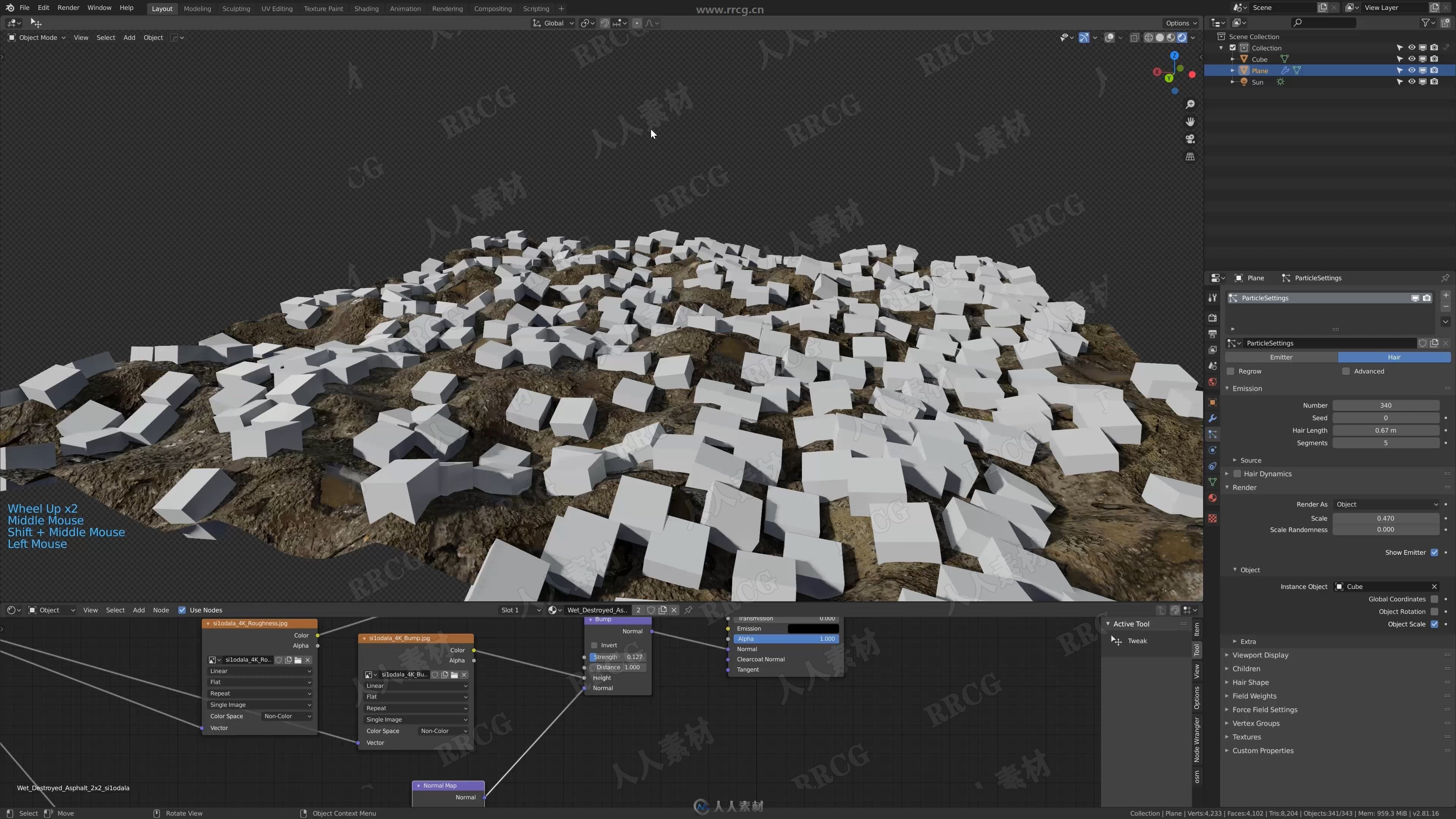 Blender 3D景观绘制实例训练视频教程