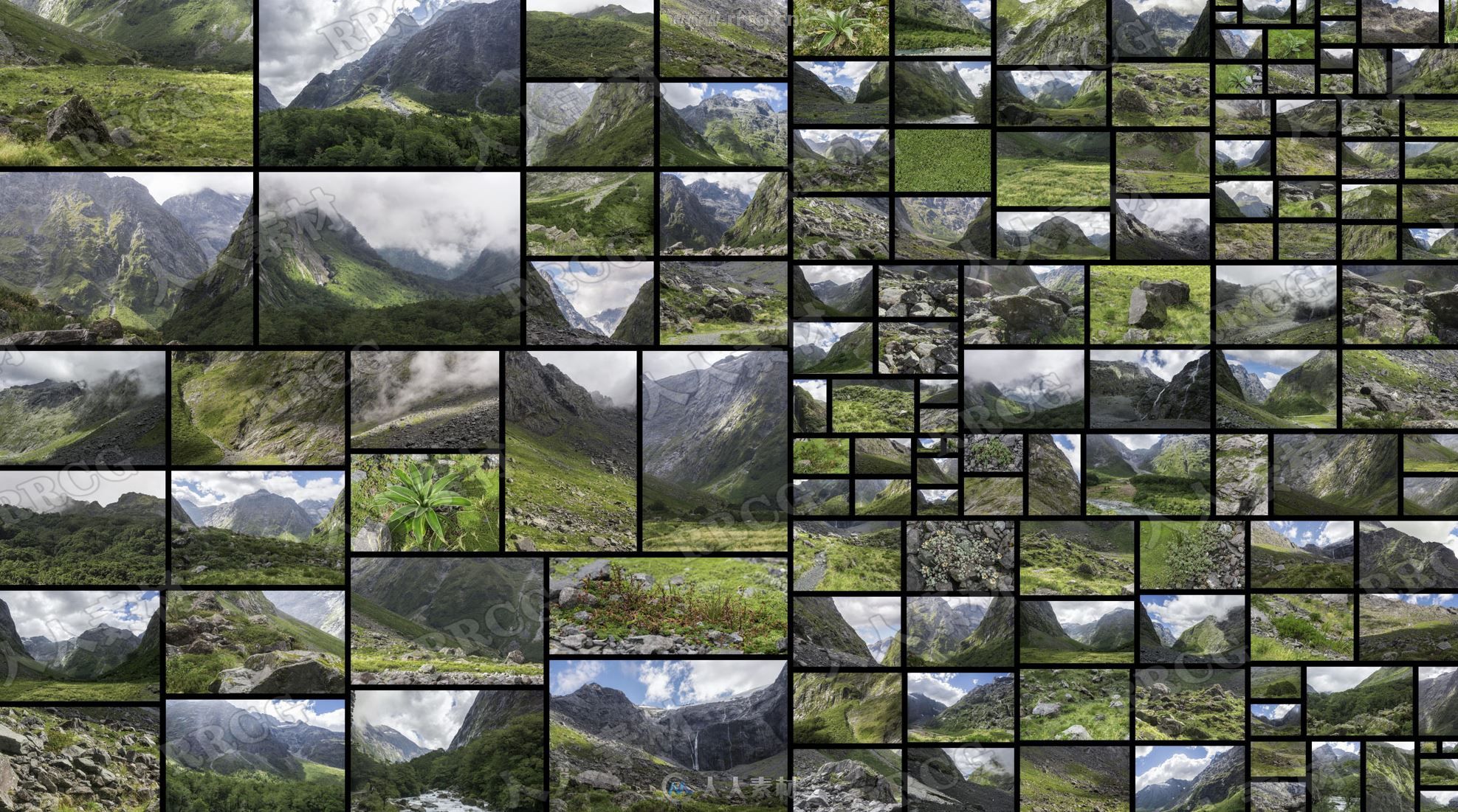 143组绿色山谷自然环境高清参考图片合集
