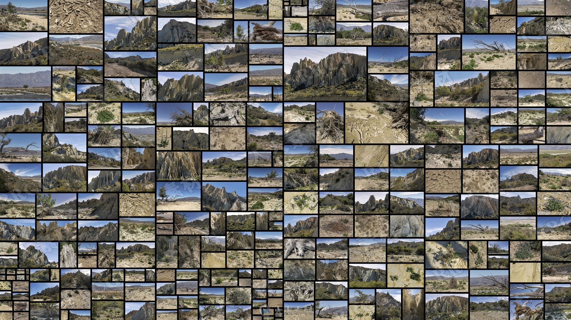 270组荒凉悬崖峭壁粘土岩层自然环境高清参考图片合集