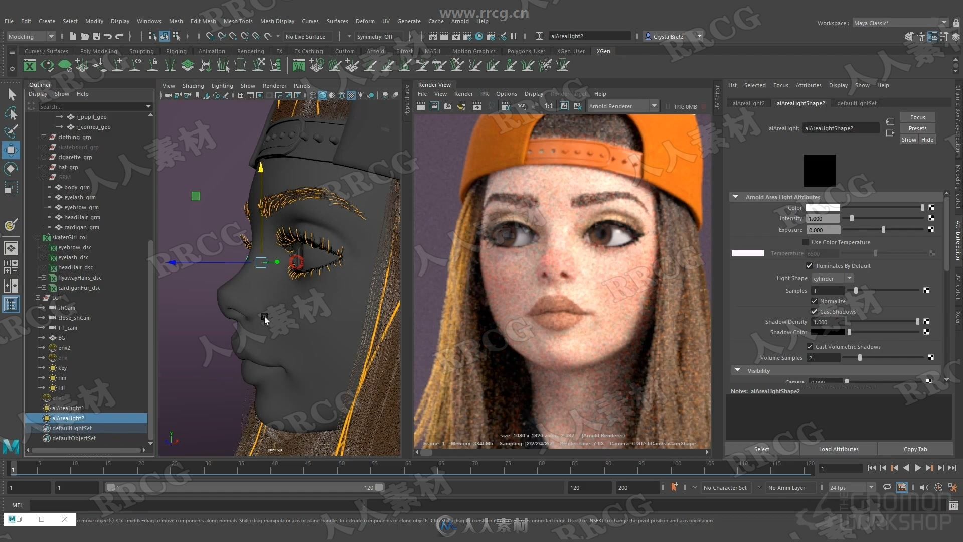 ZBrush潮流个性女孩雕刻制作完整流程视频教程