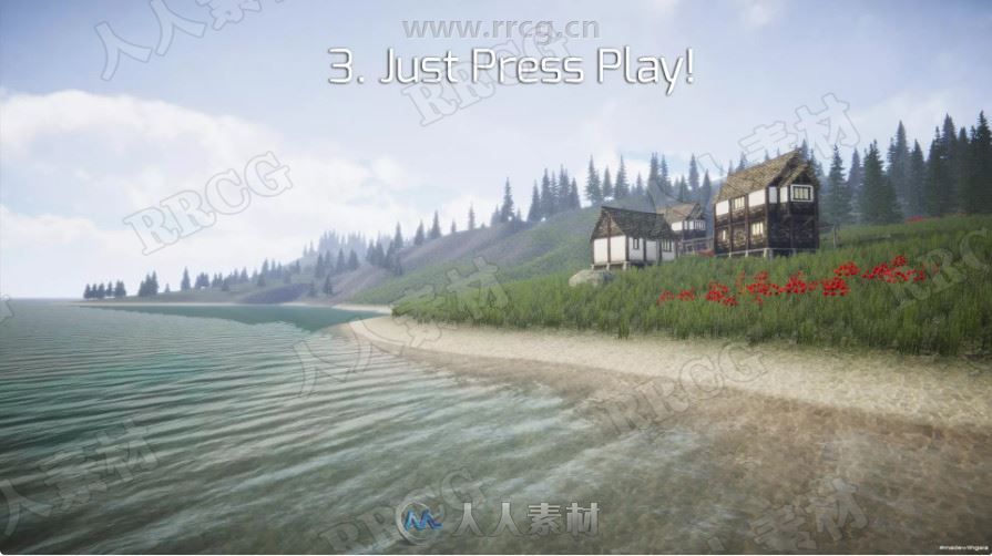 多合一虚拟现实地形场景生成系统Unity游戏素材资源