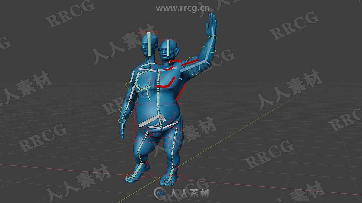 Blender中Rigify插件角色骨骼动画视频教程