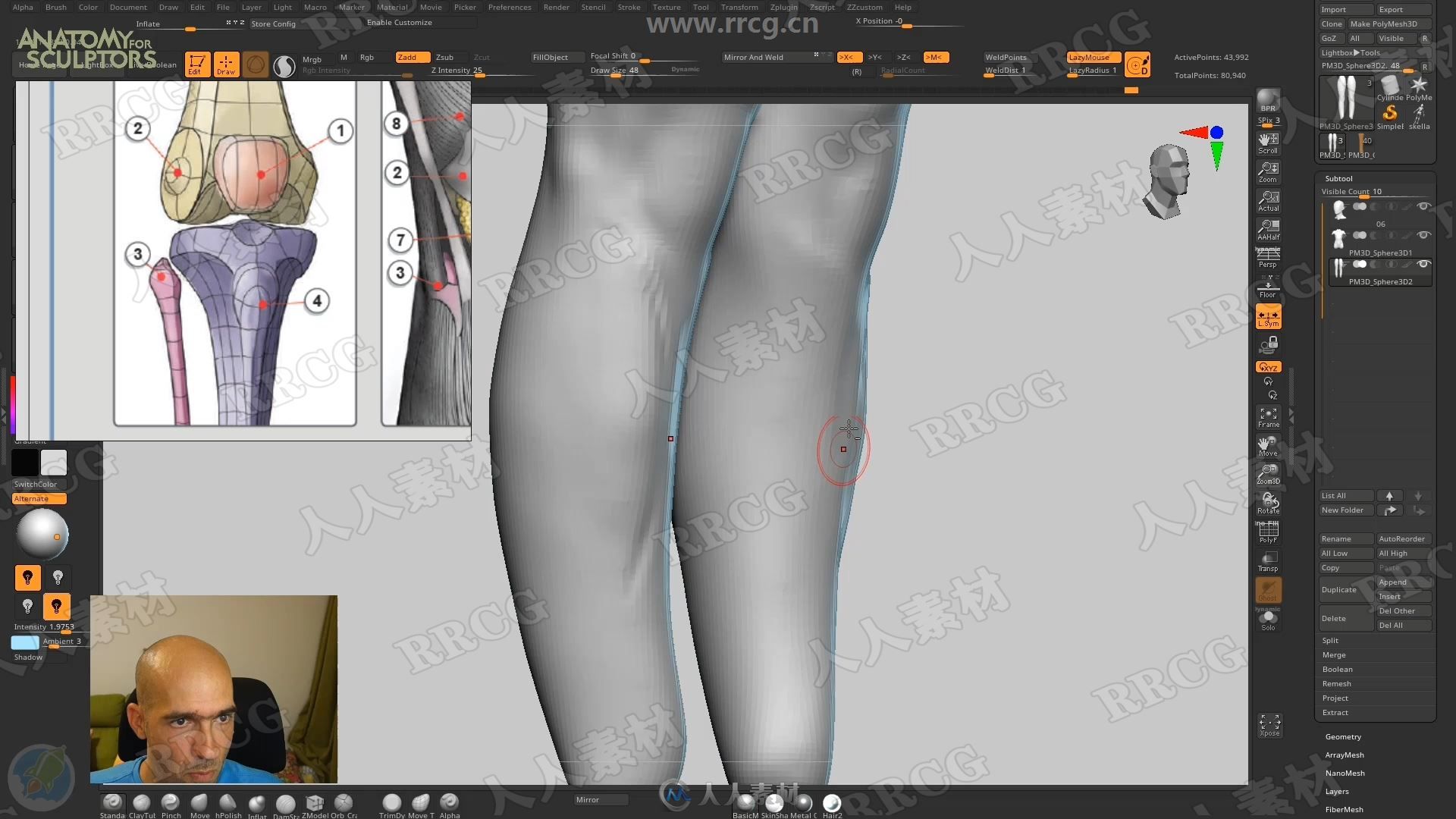 ZBrush完整女性人体解剖数字雕刻大师级视频教程