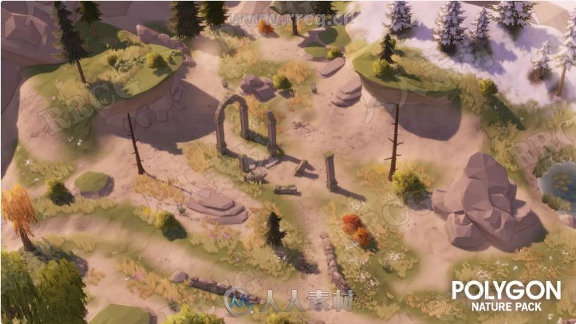 植被树木森林岩石等环境场景Unity游戏素材资源