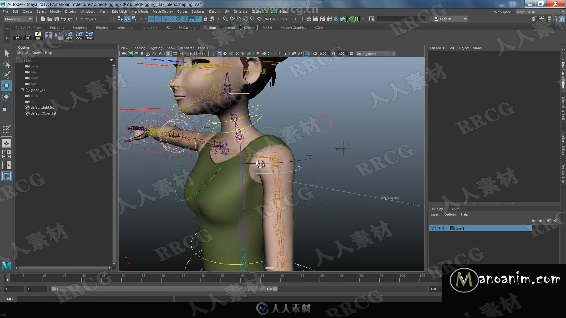 Maya角色骨骼动画丹麦工作室课程视频教程